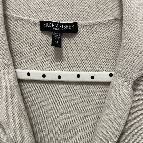 Eileen Fisher Merino Cardigan 1x - Picture 2 of 4